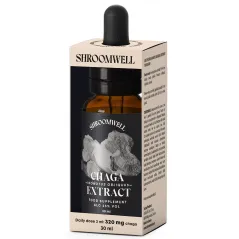 GRZYBY CHAGA EKSTRAKT W KROPLACH 30 ml - SHROOMWELL