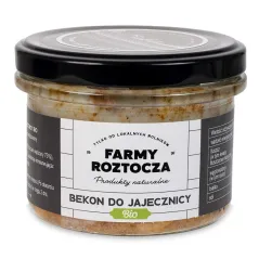 BEKON DO JAJECZNICY BIO 180 g (SŁOIK) - FARMY ROZTOCZA [ZBIORCZE x2]