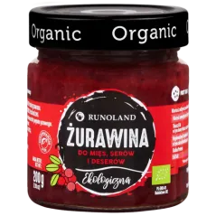 ŻURAWINA DO MIĘS, SERÓW I DESERÓW BIO 200 g - RUNOLAND [ZBIORCZE x2]