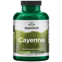 SWANSON Cayenne 450mg, 300kaps