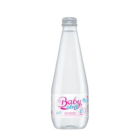 WODA ŹRÓDLANA NIEGAZOWANA 330 ml (SZKŁO) - AQUA EAST (BABY ZDRÓJ) [ZBIORCZE x6]
