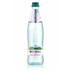NATURALNA WODA MINERALNA GAZOWANA 500 ml (SZKŁO) - BORJOMI