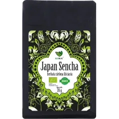 HERBATA ZIELONA LIŚCIASTA SENCHA JAPOŃSKA BIO 70 g - ECOBLIK