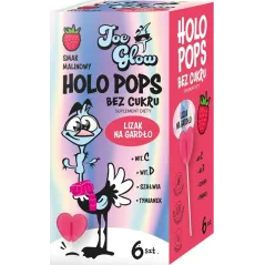 HOLOPOPS lizak na gardło malinowy B/C (6szt) 36 g