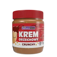 KREM ORZECHOWY CRUNCHY 100 % BEZ DODATKU SOLI I CUKRÓW 340 g - NATURAVENA