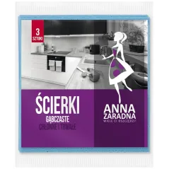 Ścierki gąbczaste 3 szt. Anna Zaradna, Stella
