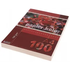 Papier kolor A4 160g/m2 waniliowy op. 100 ark., Kreska