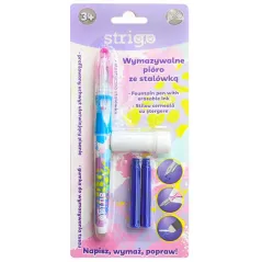 Pióro wymazywalne ze stalówką różowe, Strigo